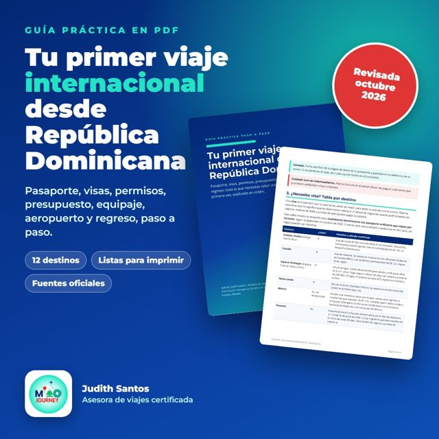 Portada de la guía Tu primer viaje internacional desde República Dominicana