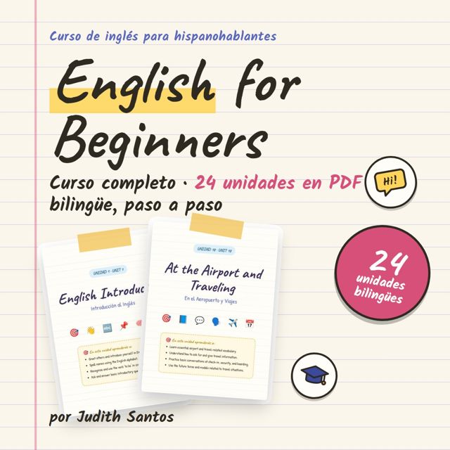 Portada del curso English for Beginners